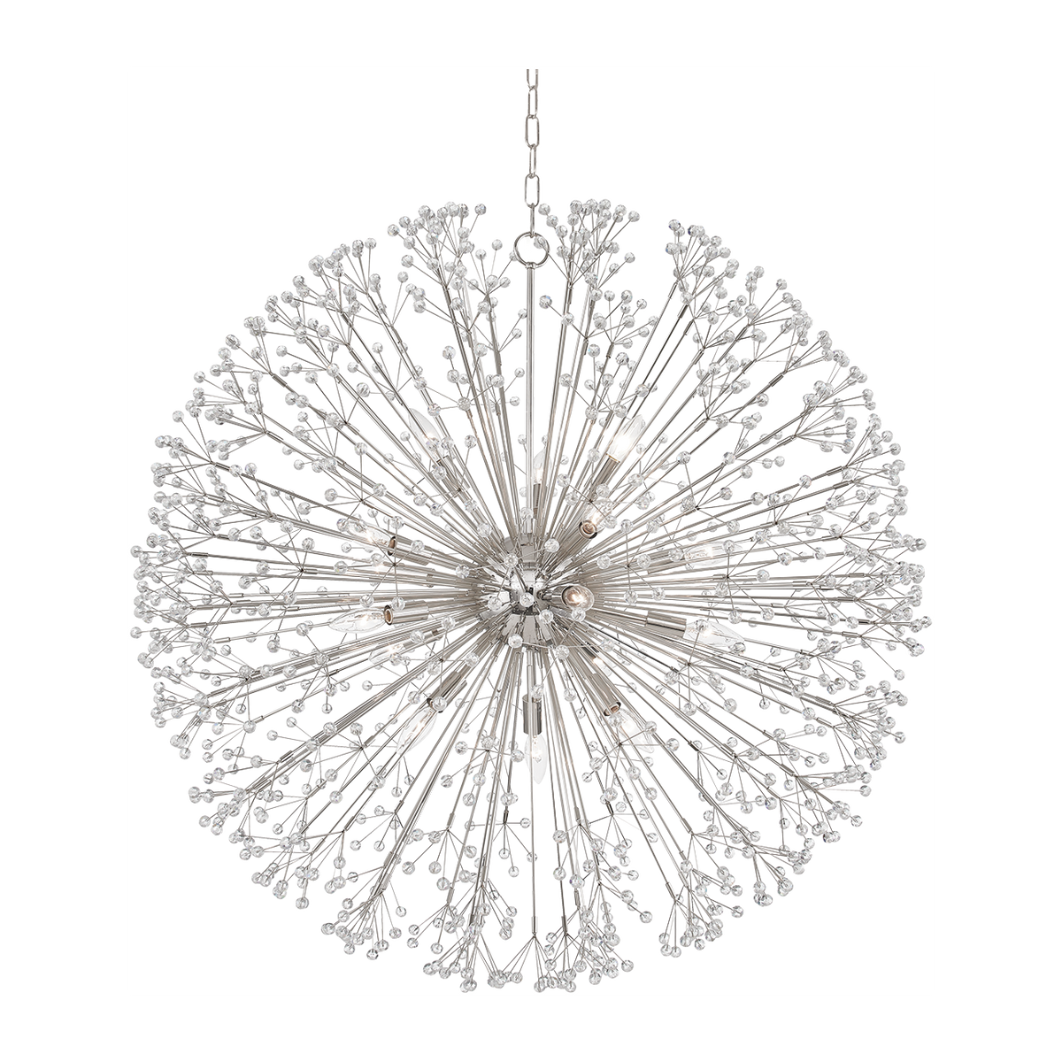 Sixteen-Light Refined Ceiling Chandelier