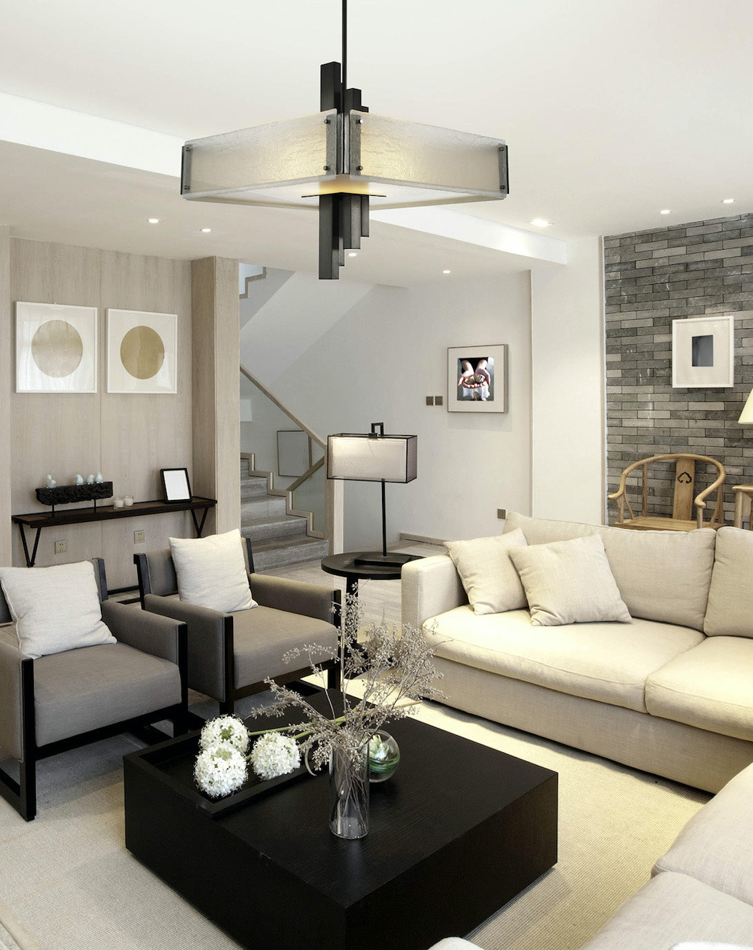 Smokestone Gunmetal Chandelier