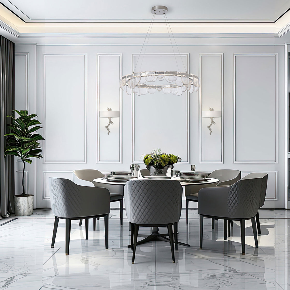Sterling Riverglass LED Chandelier