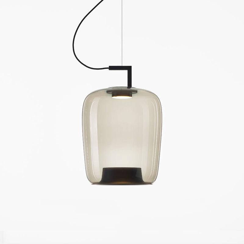 Suspended Rings Black Multi-Color LED Pendant