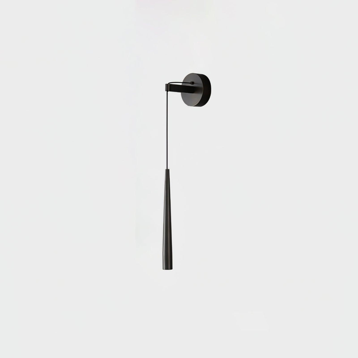 Tapered Prism Brass Black LED Wall Lamp
