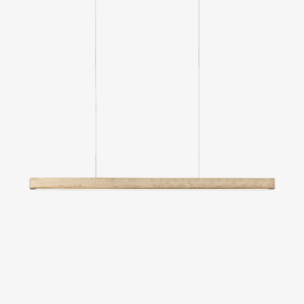 Tecton Walnut Travertine LED Linear Pendant