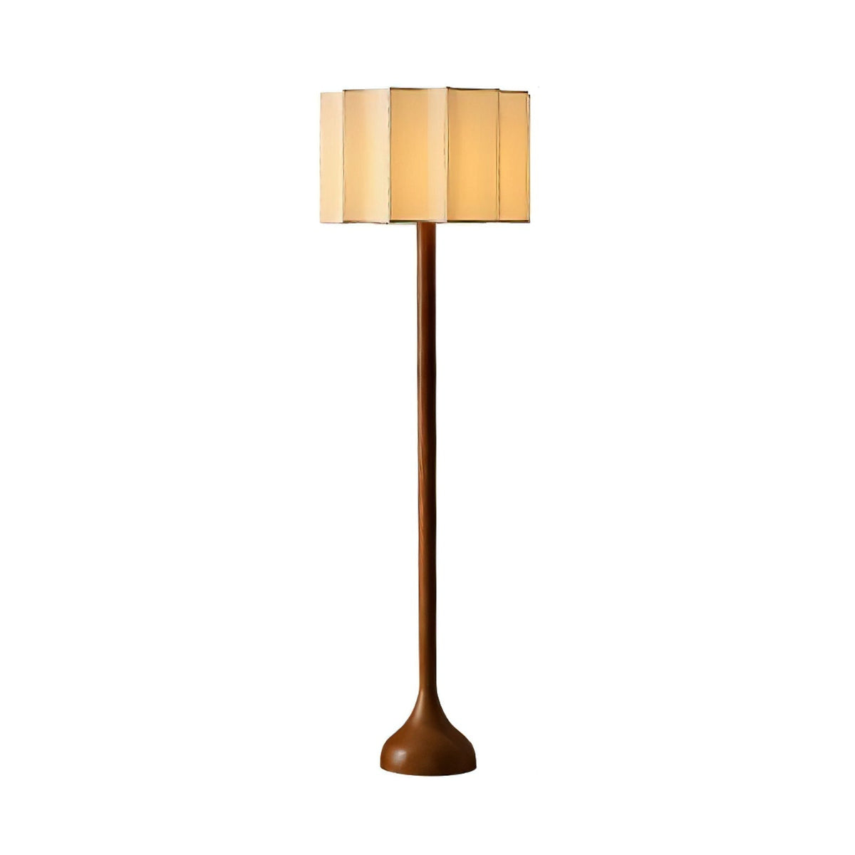 Westridge Walnut Fabric Floor Lamp