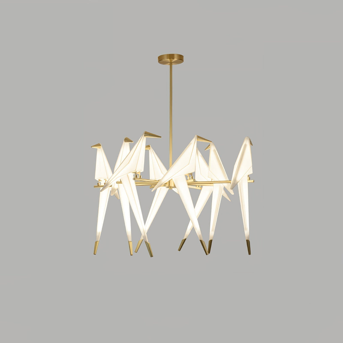Wingfold Gold LED Multi-Light Chandelier