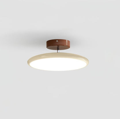 Adjustable Round Brown Beige Green LED Ceiling Light