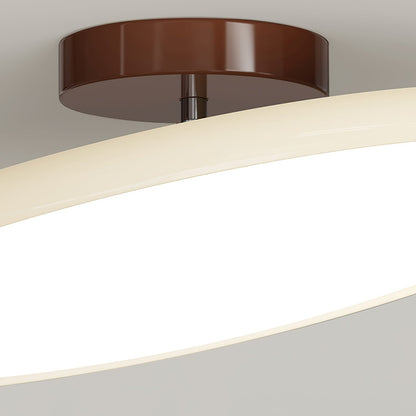 Adjustable Round Brown Beige Green LED Ceiling Light
