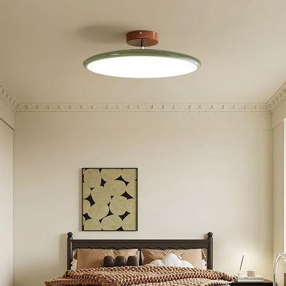 Adjustable Round Brown Beige Green LED Ceiling Light