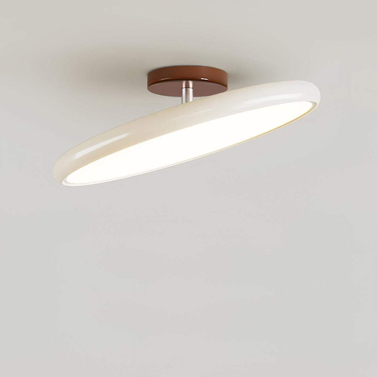 Adjustable Round Brown Beige Green LED Ceiling Light
