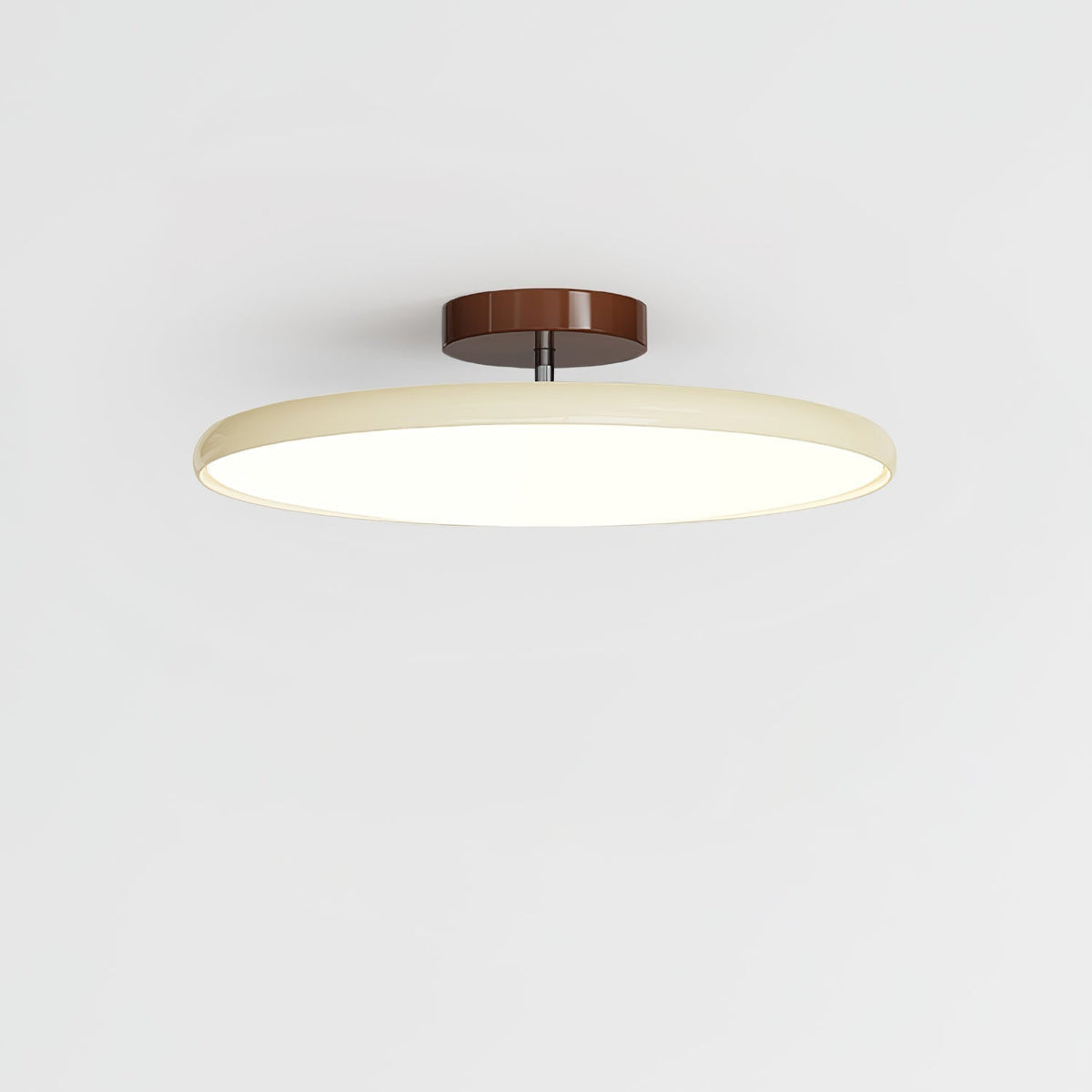 Adjustable Round Brown Beige Green LED Ceiling Light