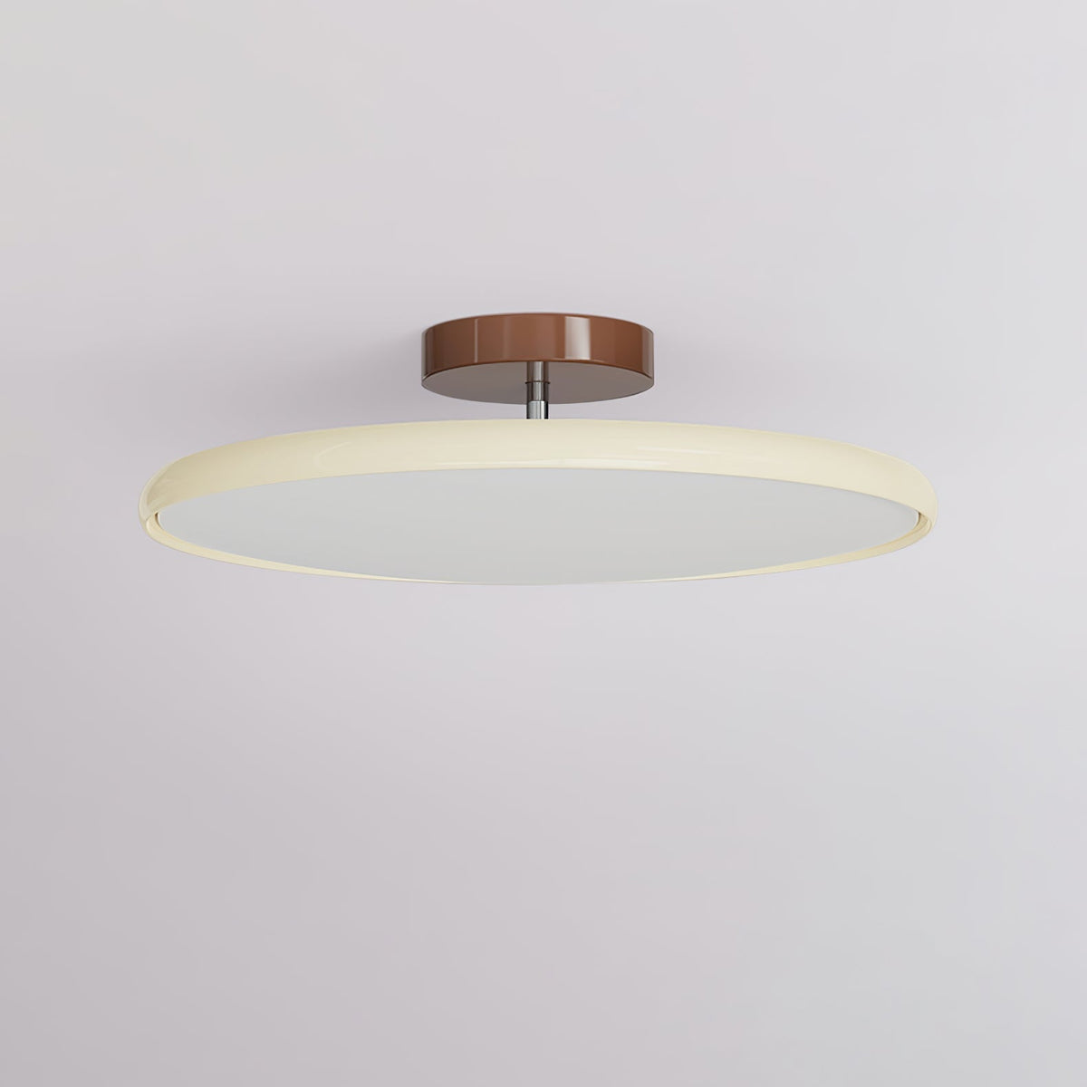 Adjustable Round Brown Beige Green LED Ceiling Light