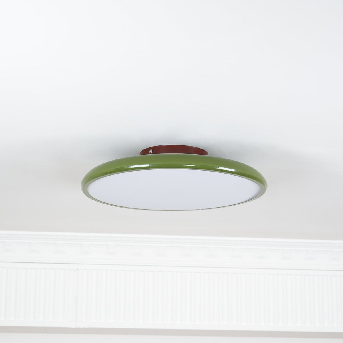 Adjustable Round Brown Beige Green LED Ceiling Light