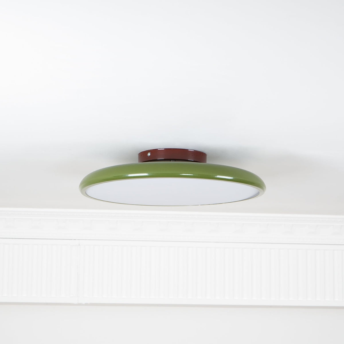 Adjustable Round Brown Beige Green LED Ceiling Light