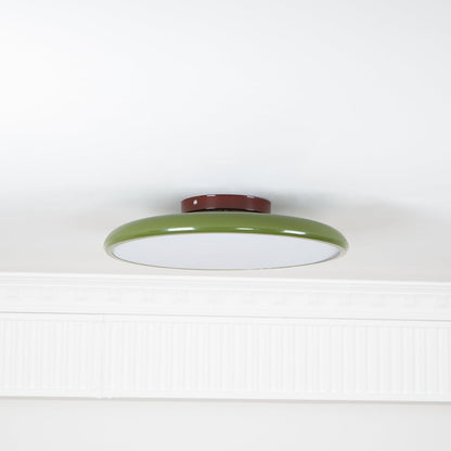 Adjustable Round Brown Beige Green LED Ceiling Light