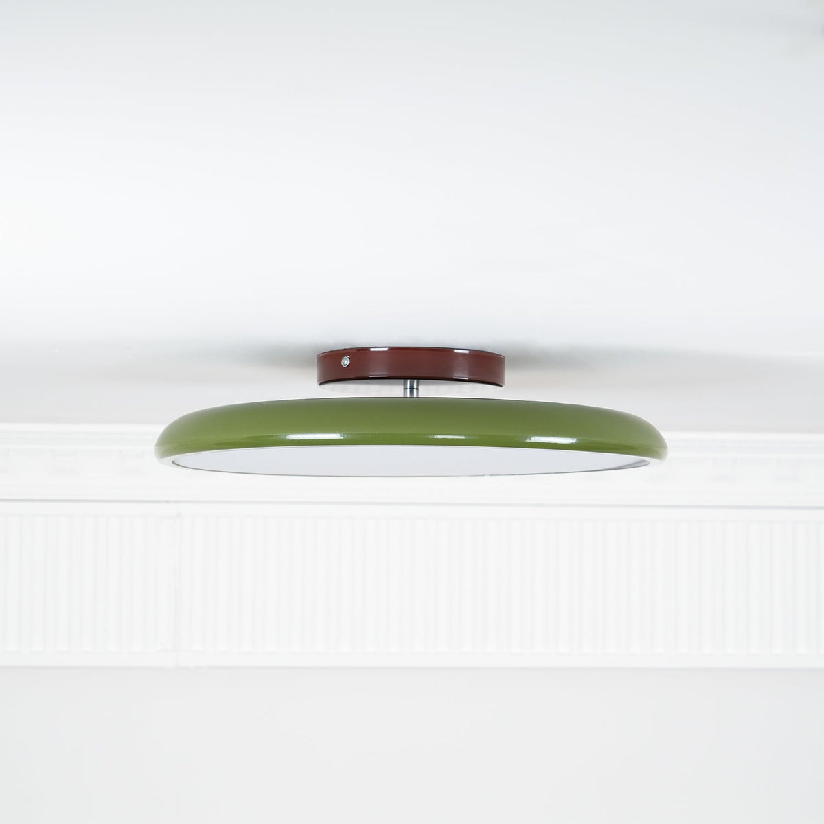Adjustable Round Brown Beige Green LED Ceiling Light