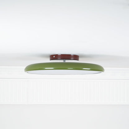 Adjustable Round Brown Beige Green LED Ceiling Light