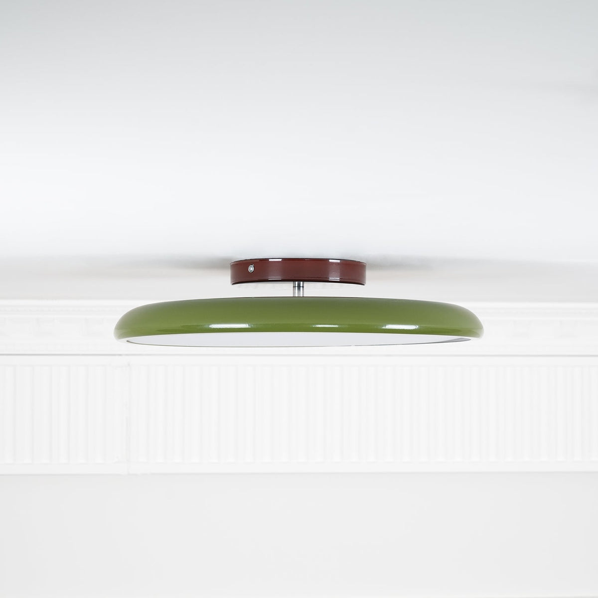 Adjustable Round Brown Beige Green LED Ceiling Light