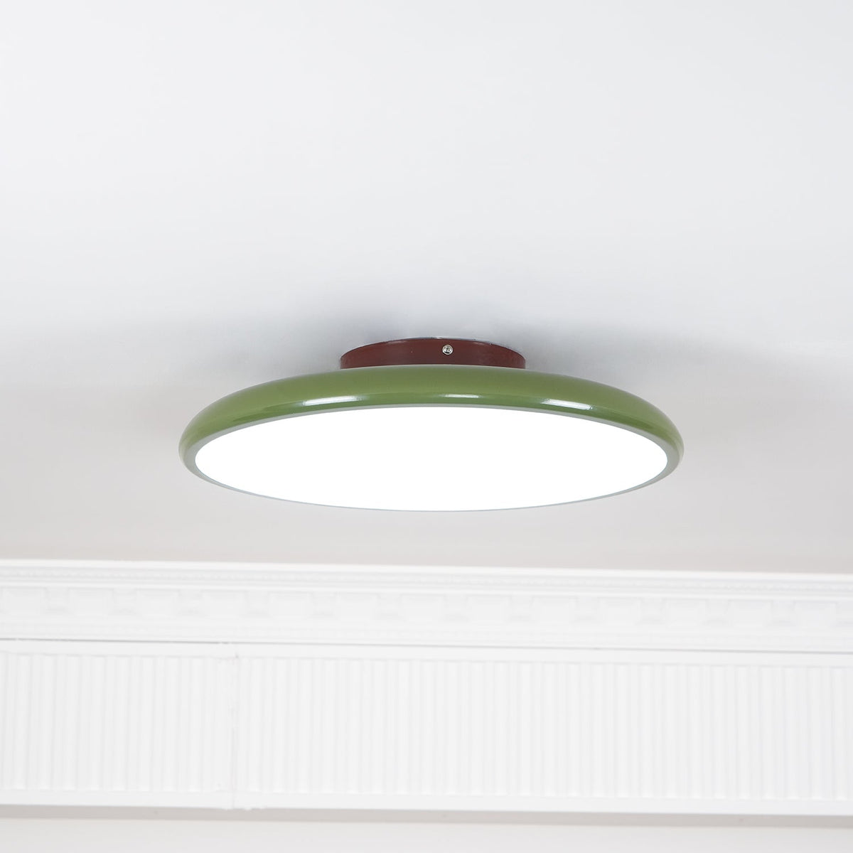 Adjustable Round Brown Beige Green LED Ceiling Light