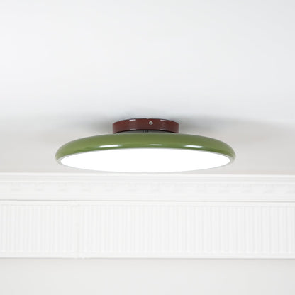 Adjustable Round Brown Beige Green LED Ceiling Light