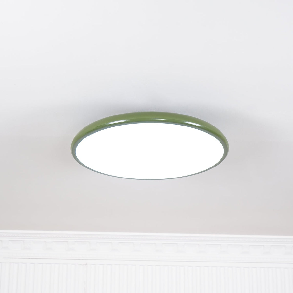 Adjustable Round Brown Beige Green LED Ceiling Light
