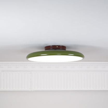 Adjustable Round Brown Beige Green LED Ceiling Light