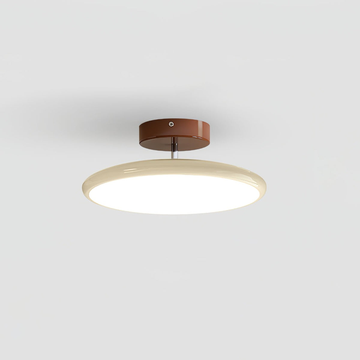 Adjustable Round Brown Beige Green LED Ceiling Light