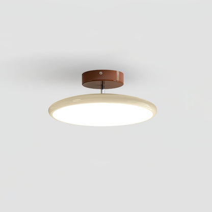 Adjustable Round Brown Beige Green LED Ceiling Light