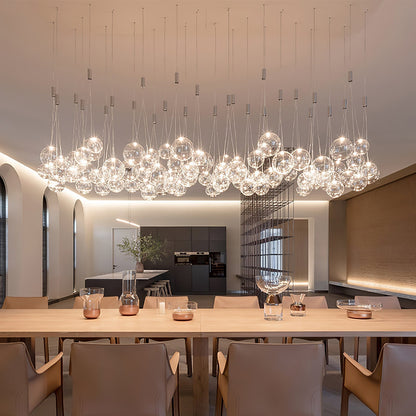 Aerialis Chrome Glass LED Pendant