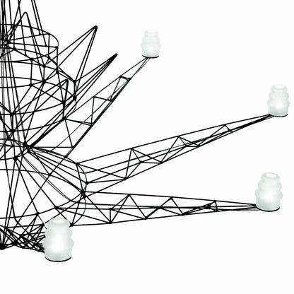 Aeriform Gray Eight-Light Chandelier
