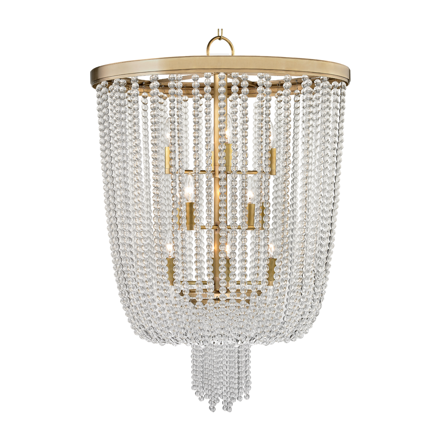 Aged Brass Multi-Light Ceiling Chandelier