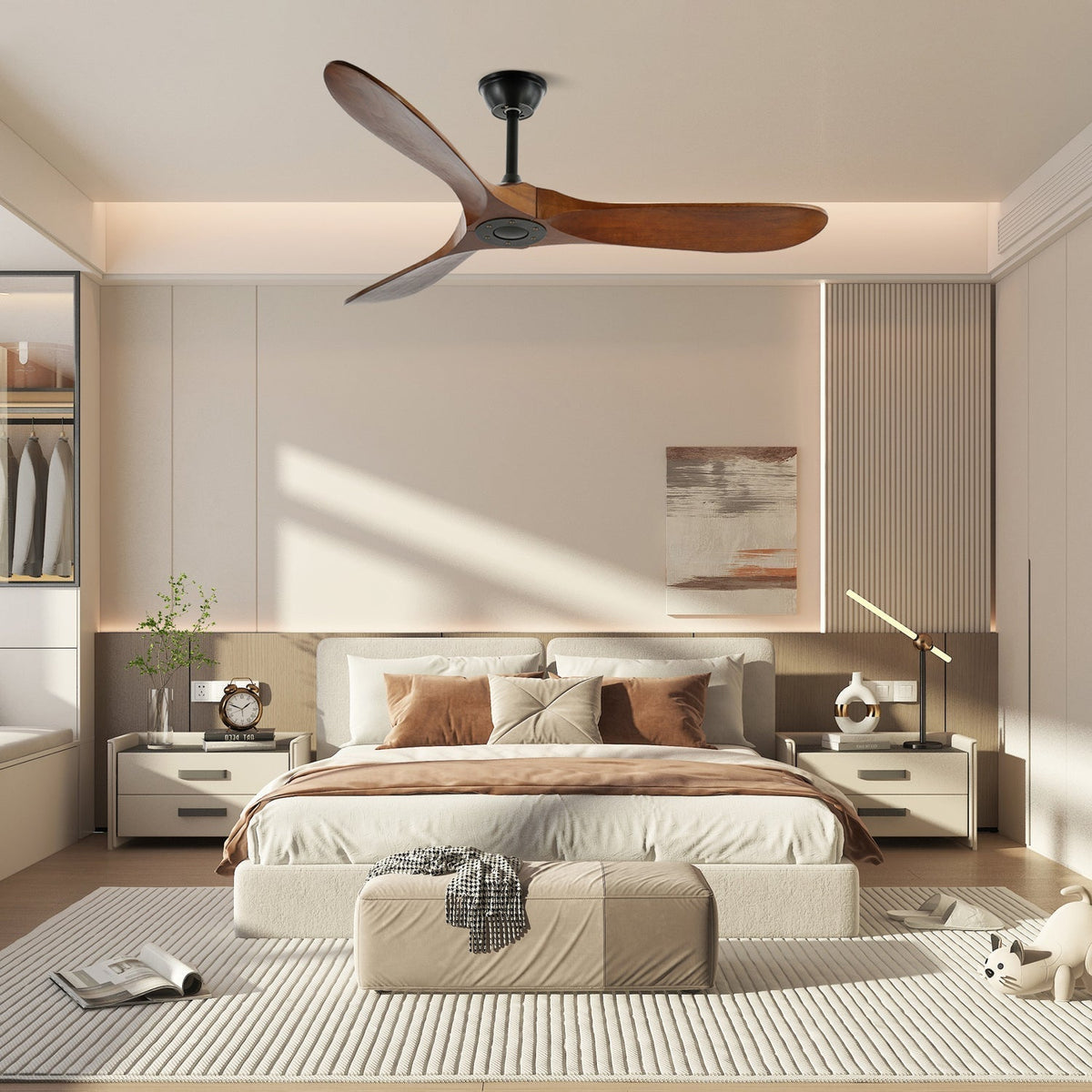 Airfoil Woodgrain Multi-Finish Ceiling Fan