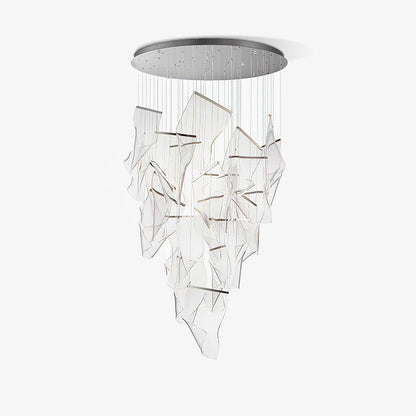Airpane Gold Silver LED Multi-Light Chandelier