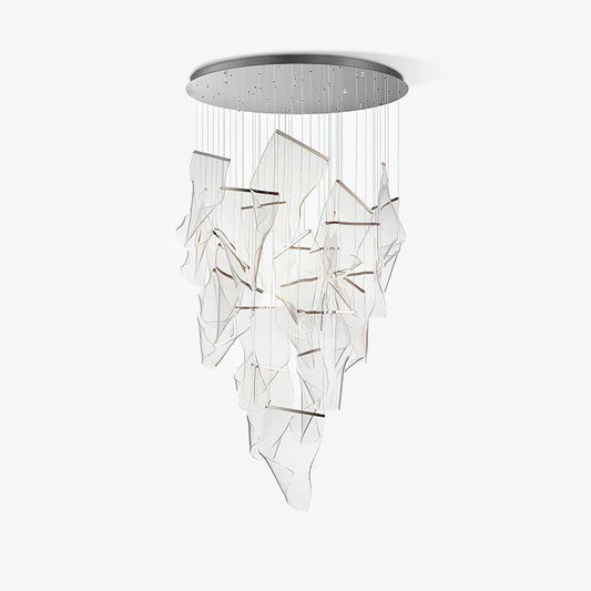 Airpane Gold Silver LED Multi-Light Chandelier