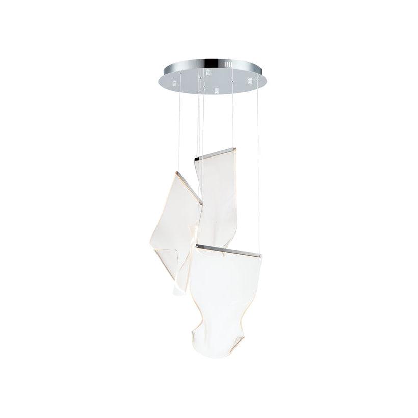 Airpane Gold Silver LED Multi-Light Chandelier