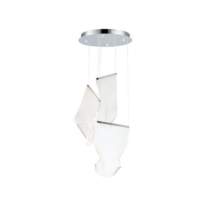 Airpane Gold Silver LED Multi-Light Chandelier