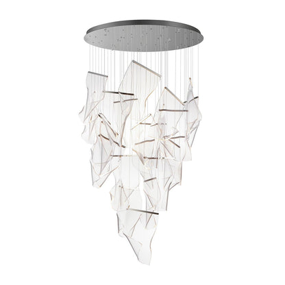 Airpane Gold Silver LED Multi-Light Chandelier
