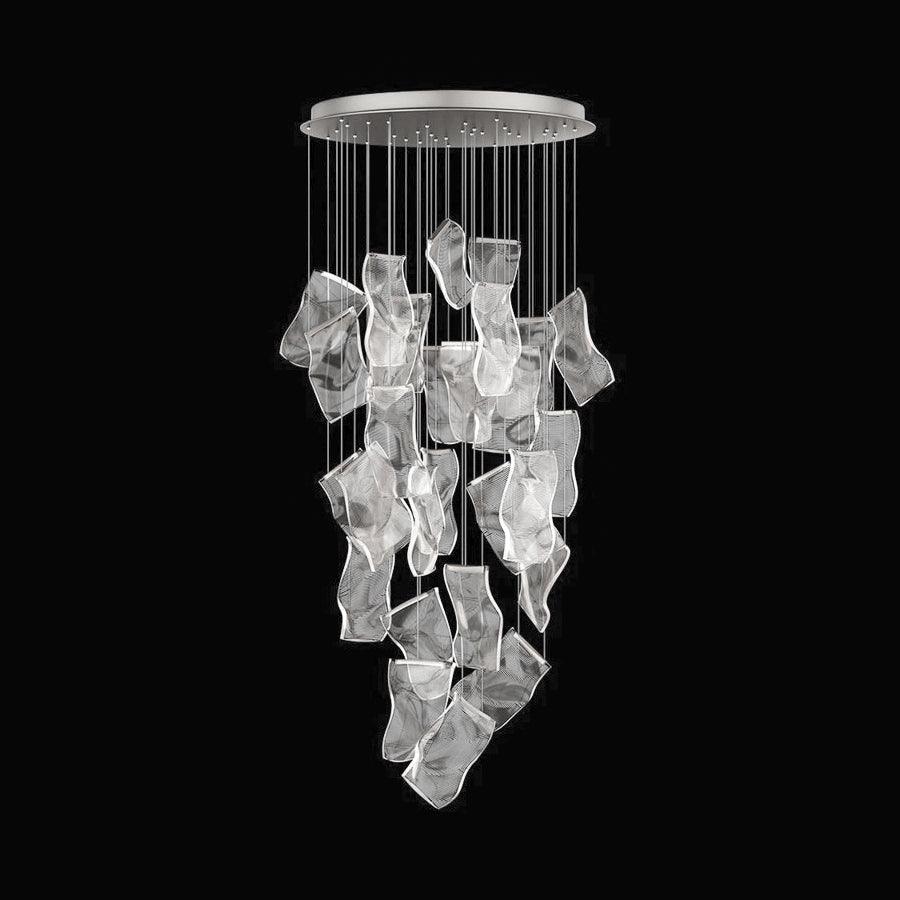 Airpane Gold Silver LED Multi-Light Chandelier