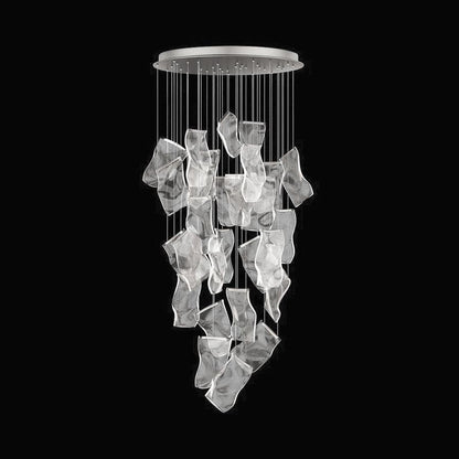 Airpane Gold Silver LED Multi-Light Chandelier