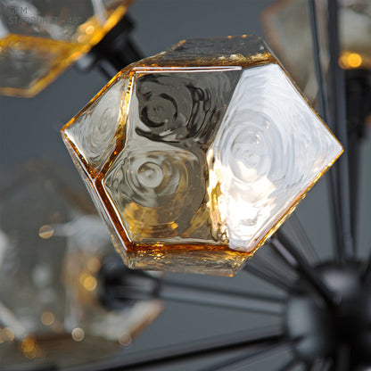 Amber Nova Starburst LED Chandelier