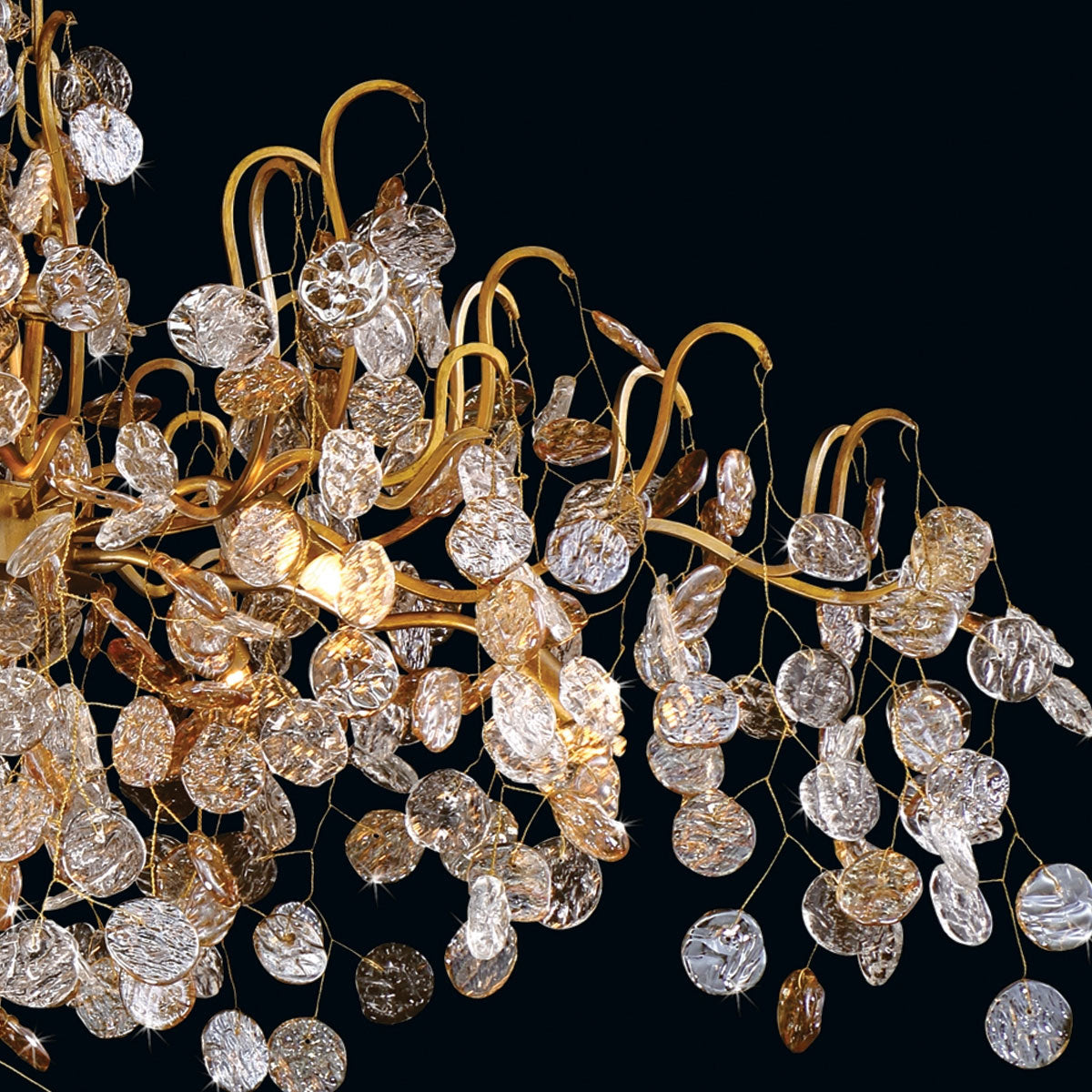 Ambre Cascade Oval Chandelier