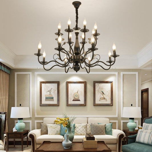 American Crystal Candle Chandelier
