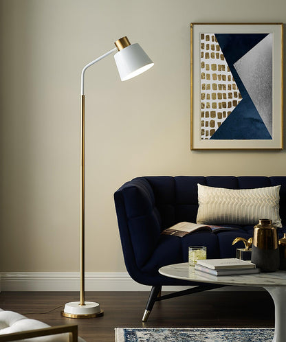 Aperture Gold Task Floor Lamp
