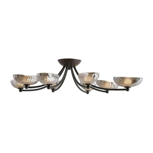 Arachnid Arm Bronze Opal LED Flush Mount