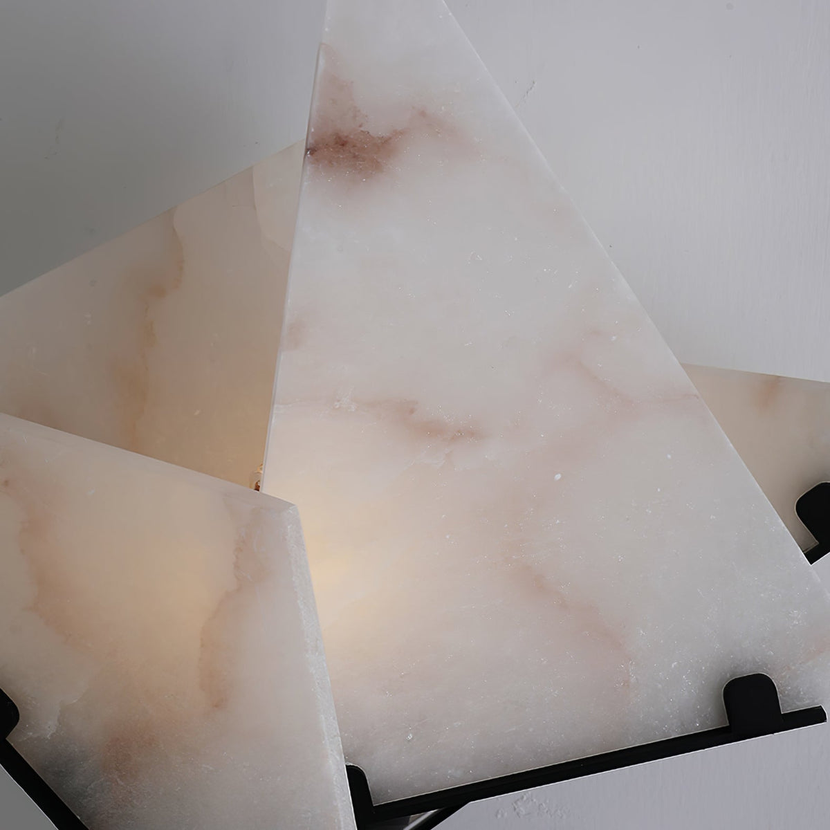 Architectural Black Alabaster Table Lamp