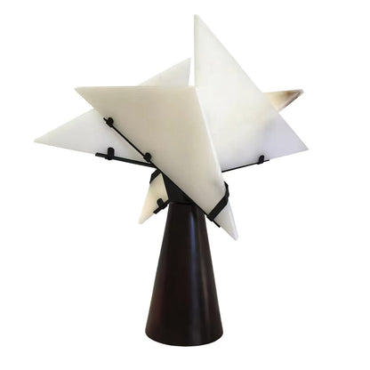 Architectural Black Alabaster Table Lamp