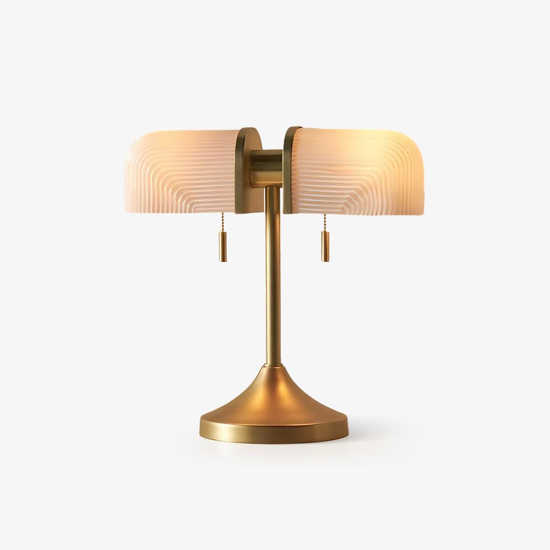 Arcshade Gold Glass LED Table Lamp
