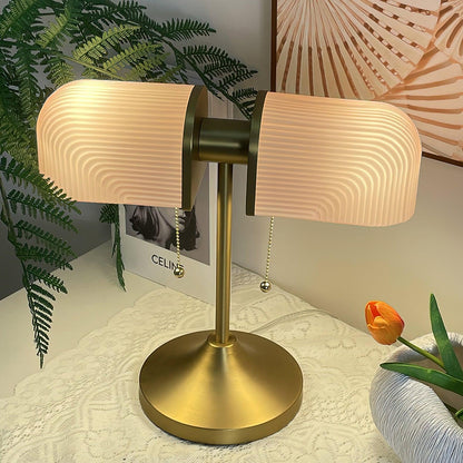 Arcshade Gold Glass LED Table Lamp