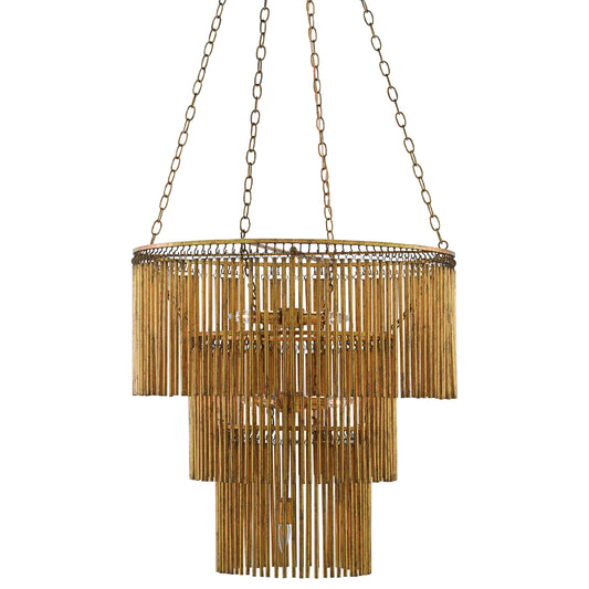 Aurelia Gold Leaf Candelabra Chandelier