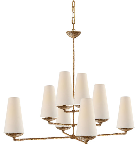 Aureline Linen Offset Chandelier