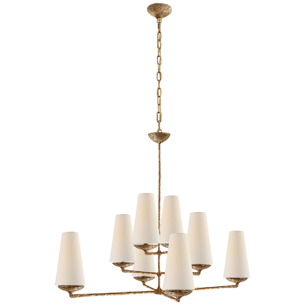 Aureline Linen Offset Chandelier