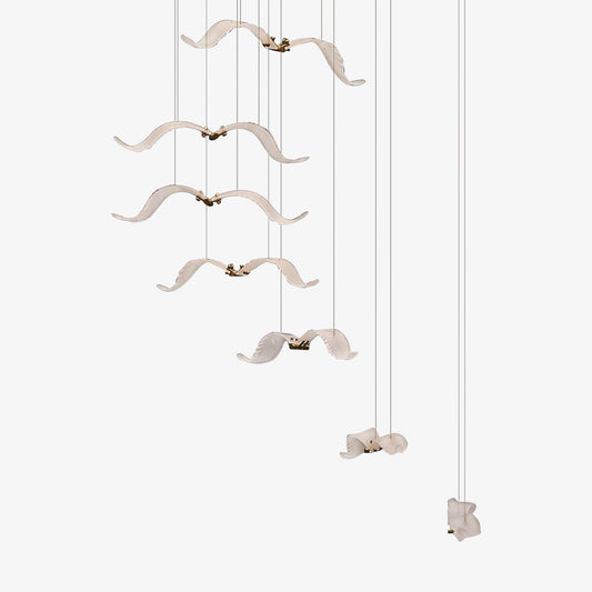 Aviara Gold Glass Multi-Light Chandelier